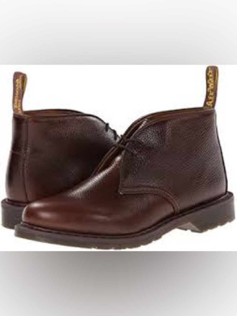 Dr. Martens SAWYER Brown Leather Chukka Boots